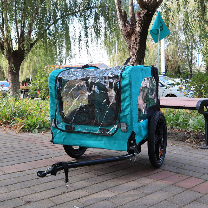 Foldable Pet Jogger Stroller, Light Green