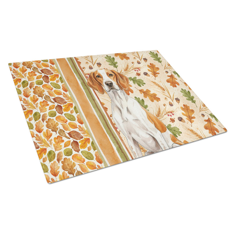 Planche à découper orange et blanche