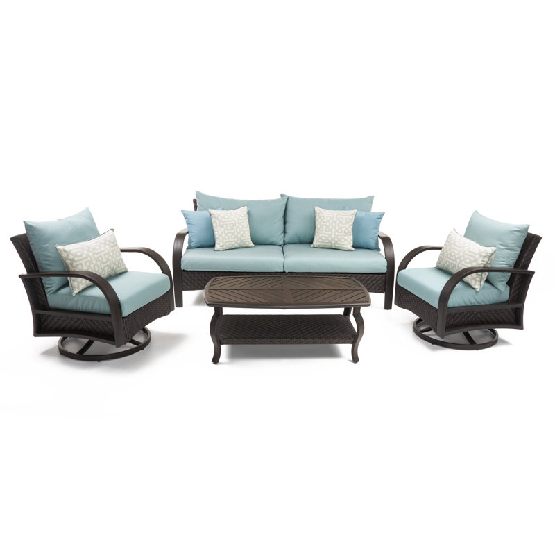Cannes™ Deluxe 7 Piece Deep Seating Group, Canvas Spa Sunbrella® Canvas