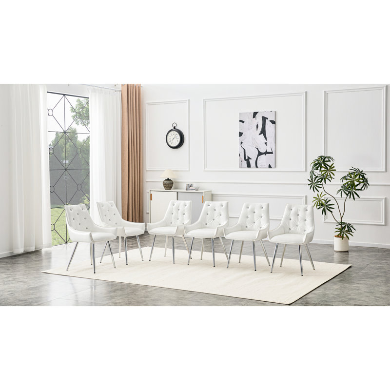 Modern Pu Leather Accent Chairs, Crocodile Pattern, Diamond Back, Versatile For Home And Office