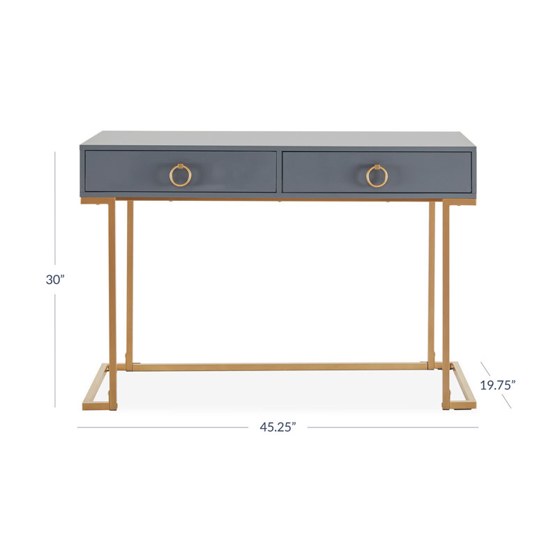 Crider 45'' Desk, Dark Gray