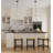 Hawthorne 24" Counter Stool with Woven Rush Seat - Vintage Hardwood Legs, Hand Finish Backless Stool-50074030