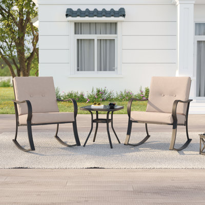 Anea 2 - Person Patio Conversation Set with Cushions