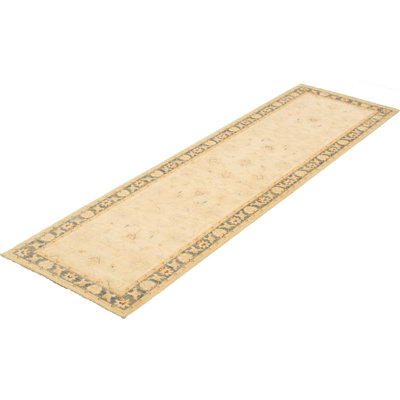One-of-a-Kind 2'8" X 9'7" New Age Runner Wool Area Rug in Ivory