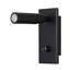UltraBeam Bedroom Reading Light Recessed Wall or Headboard Mounted Dimmable LED Black Finish