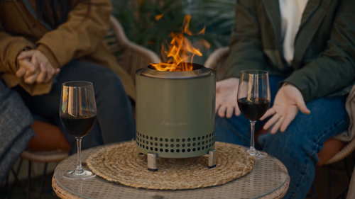 Solo Stove Mesa XL 7-Inch Round Stainless Steel Wood Burning Tabletop Fire  Pit - Mulberry - SSMESA-XL-MULBERRY