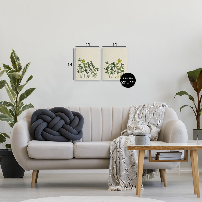 Ensemble de 2 plaques murales Minimal Hidden Gems, design par Grace Popp