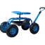 Siège de chariot de jardin avec roues et plateau à outils, siège pivotant à 360 ° Rolling Garden-123018659
