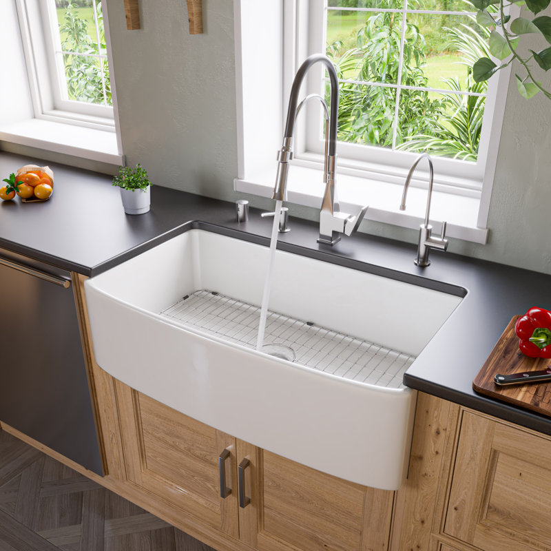 36'' L Single Bowl Fireclay Kitchen Sink