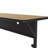 Rectangle 3 Person Height Adjustable Flip Top 60'' L Modular Training Table with Casters