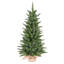 Mini arbre de Noël en PE / PVC non éclairé avec base en toile de jute-1087145247