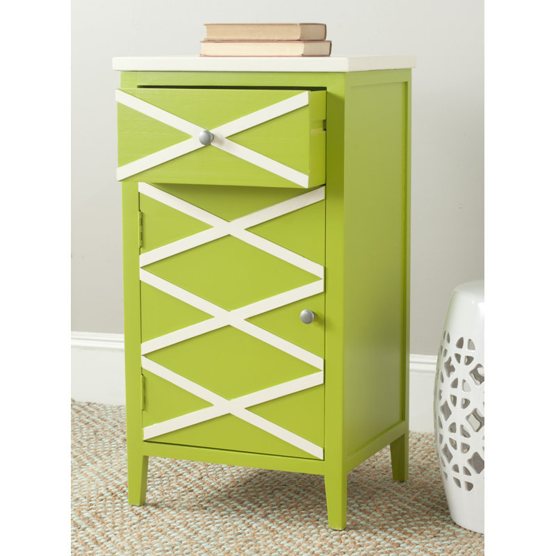 Armoire 1 porte Brandy, Vert blanc