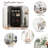 Tall Metal Sideboard With Glass Doors & Flip-top, 4-tier Design, Durable Steel Frame And Arched Top