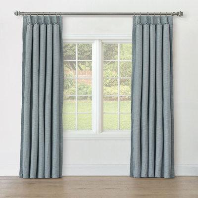 Sterling Strie Curtain Panel In Marine
