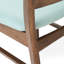 Ensemble de salle à manger 5 pièces de style Mid-Century moderne, structure en bois d'hévéa, une table et 4 chaises rembourrées