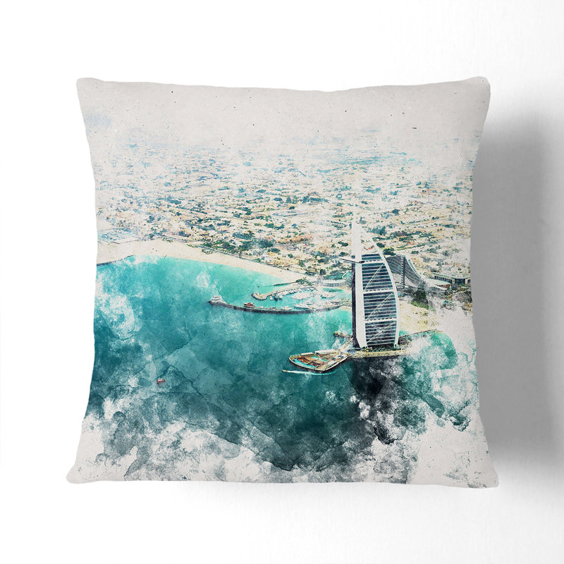 Square Throw Cushion, 55cm H x 55cm W x 20cm D