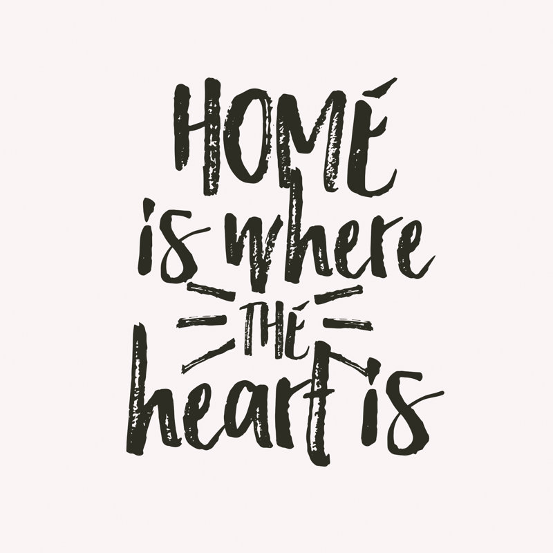 Home Heart 4 - Wrapped Canvas Print, 122cm H x 122cm W