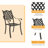 Astare 7 - Person Patio Dining Set Umbrella Hole Included Round Table