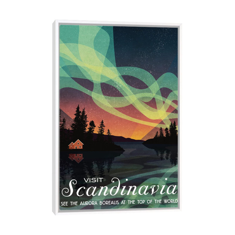 Sweden-Scandinavia by Missy Ames - Print on Canvas, 101.6 cm H x 66.04 cm W, Brown Framed Canvas