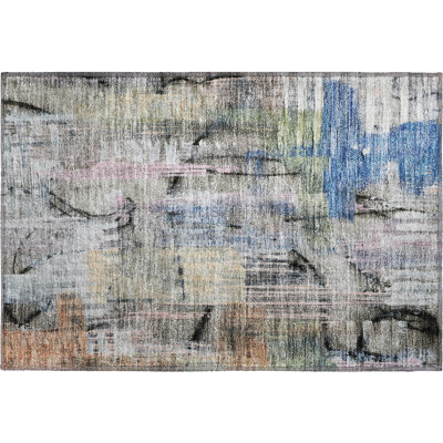 Premium Machine Washable Mayfield AMF2076 Abstract Rug