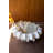  Glazed Bowl, 6" H - Organic White Ceramic Decorative Compote