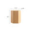 Ensemble de tables basses en MDF imitant le grain du bois-150009015