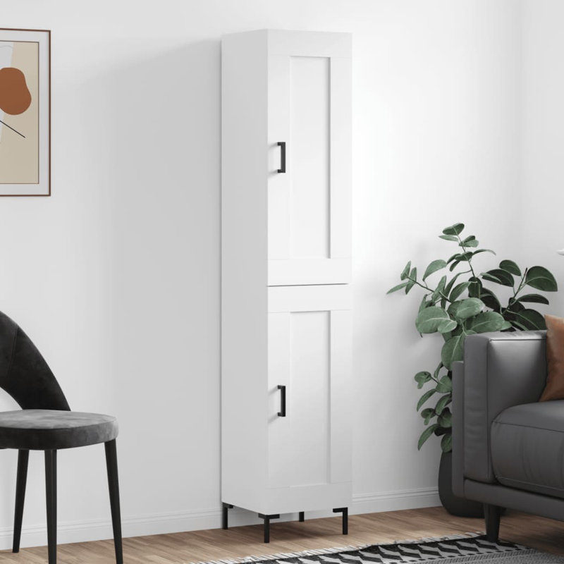 Mhosin Wide Highboard, White