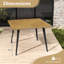 Square Acacia Outdoor Dining Table With Umbrella Hole , 107cm cm W 107cm cm D
