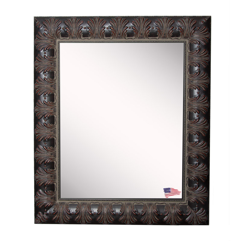 Solid Wood Flat Mirror, 37" H x 25" W