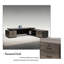 Bureau 86,61 po rectangulaire moderne minimaliste écologique brun-130195386