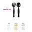 Ensemble de couverts de service jetables en plastique noir - 150 paires