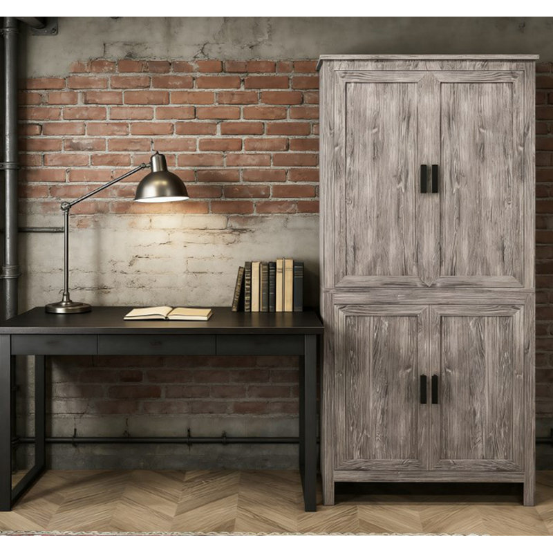 Armoire de rangement autoportante, Gris