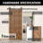 Classic Design Black Rustic Standard Single Track One Door Barn Door Hardware Kit Only(Doors Not Included)-51699870