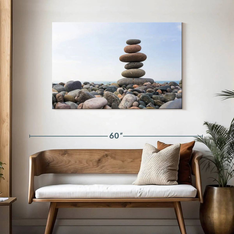 Kerrick Seaside Stone Stack, 30" H x 45" W