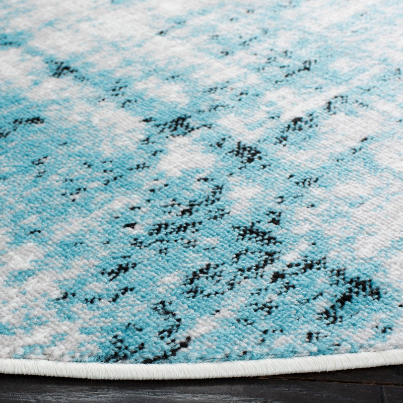 Skyler Performance Abstract Rug, Round 6'7"