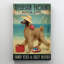 «Afghan Hound Beach Life», impression sur toile-1580882348