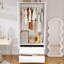 Armoire penderie 75 "avec 2 tiroirs