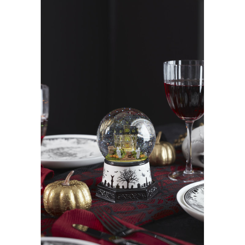 Lenox Haunted Village Light-Up Snow Globe