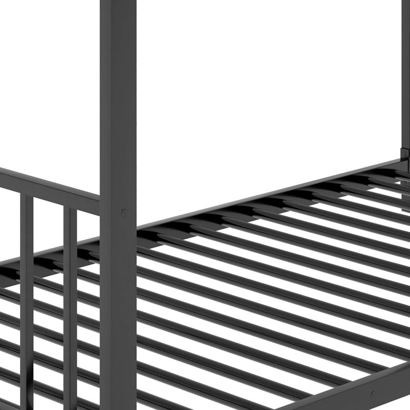 Lit plateforme en métal, Noir