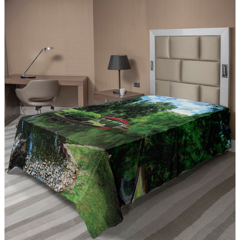 Drap-housse Ambesonne, Drap plat pour lit simple