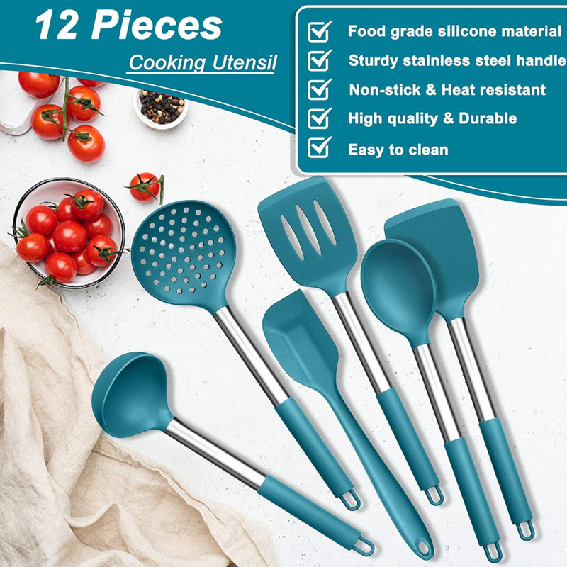 Rareweaves 12 Utensil Set, Blue