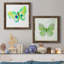 Carnet de croquis Butterfly II - ensemble de 2 peintures sur toile encadrées-1794019178-1794019177