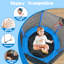 Mini trampoline pour tout-petits de 48 po avec filet de sécurité et panier de basketball avec sommier Sumij-131599215