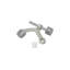 Charnière à charnière Deltana HP70U15; Fixation par charnière Finition nickel satiné-14747261