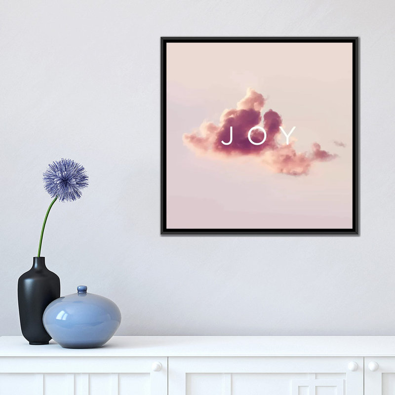 « the superior sensation : joy », reproduction d’impression sur toile, H 26 po x l 26 po x P 1,5 po, Toile avec cadre noir