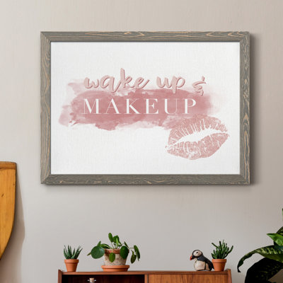 «Wake Up and Makquillage», reproduction d'art graphique sur toile