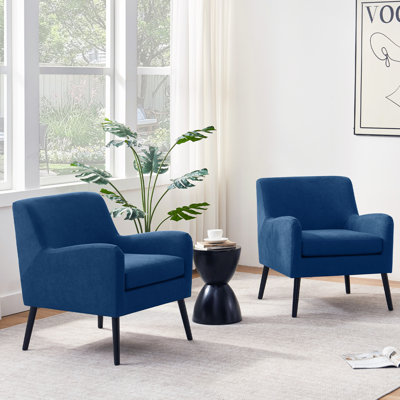 Chaise d'appoint rembourrée en polyester 27 po (ensemble de 2)
