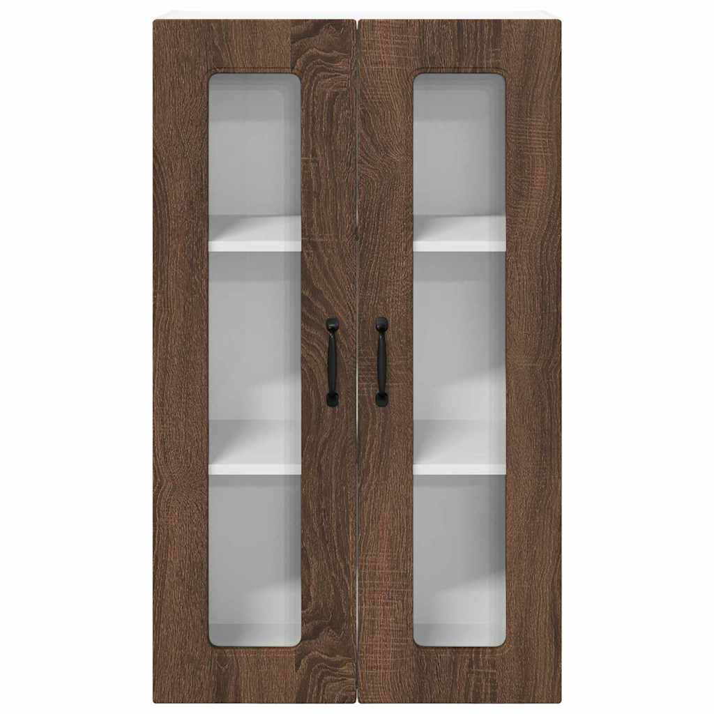 Vidaxl Kitchen Wall Cabinet Brown Oak 60 X 31 X 100 Cm Engineered Wood
