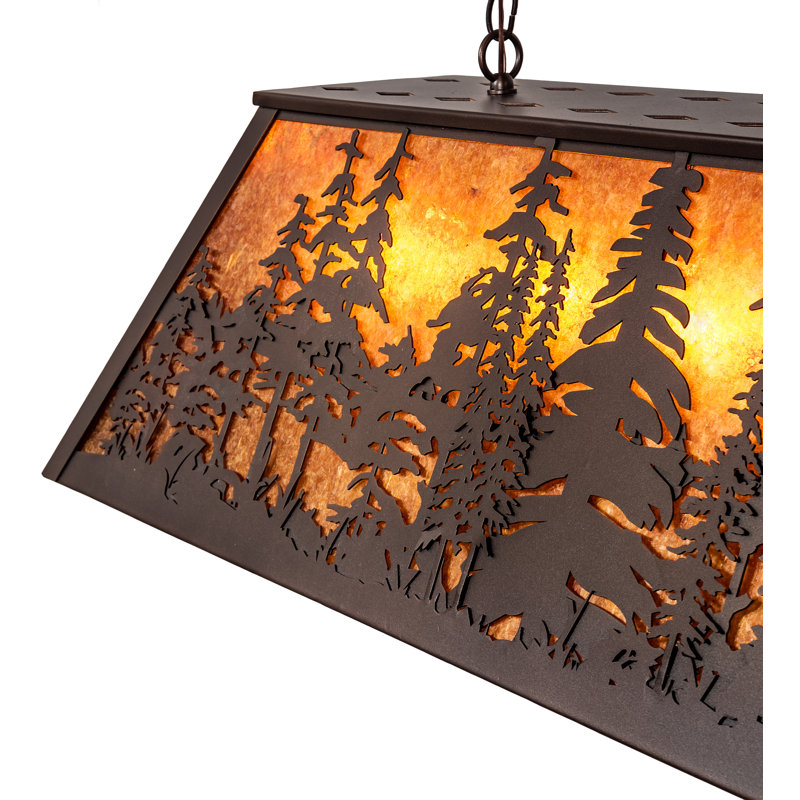 Doby 6 - Light Pendant, 43" H x 48" W x 17" D, Mahogany Bronze