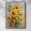Reproduction encadrée FLORAL Series CDLII - bois massif-1888157060